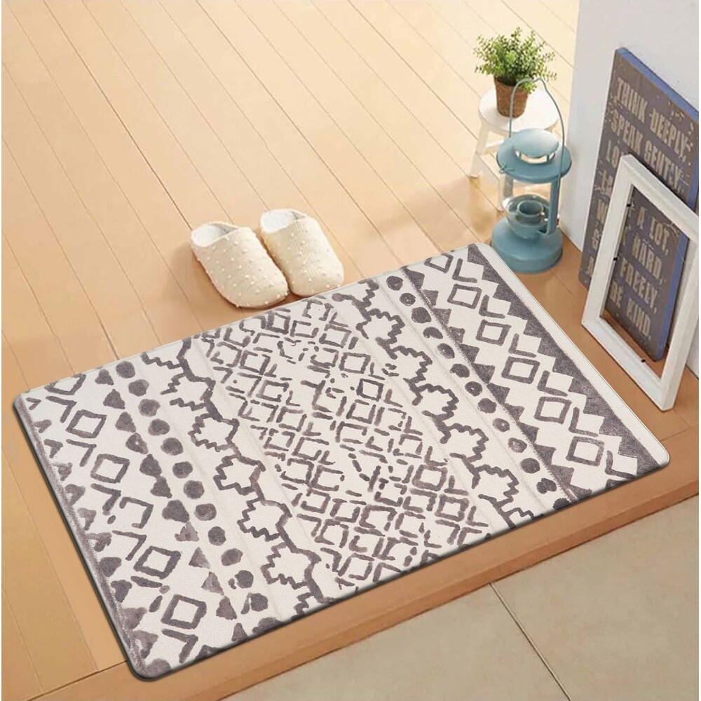 World Rug Gallery Distressed Bohemian Anti Fatigue Standing Mat