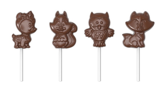 Chocolate World CW1934 Chocolate mould lollipop fo...