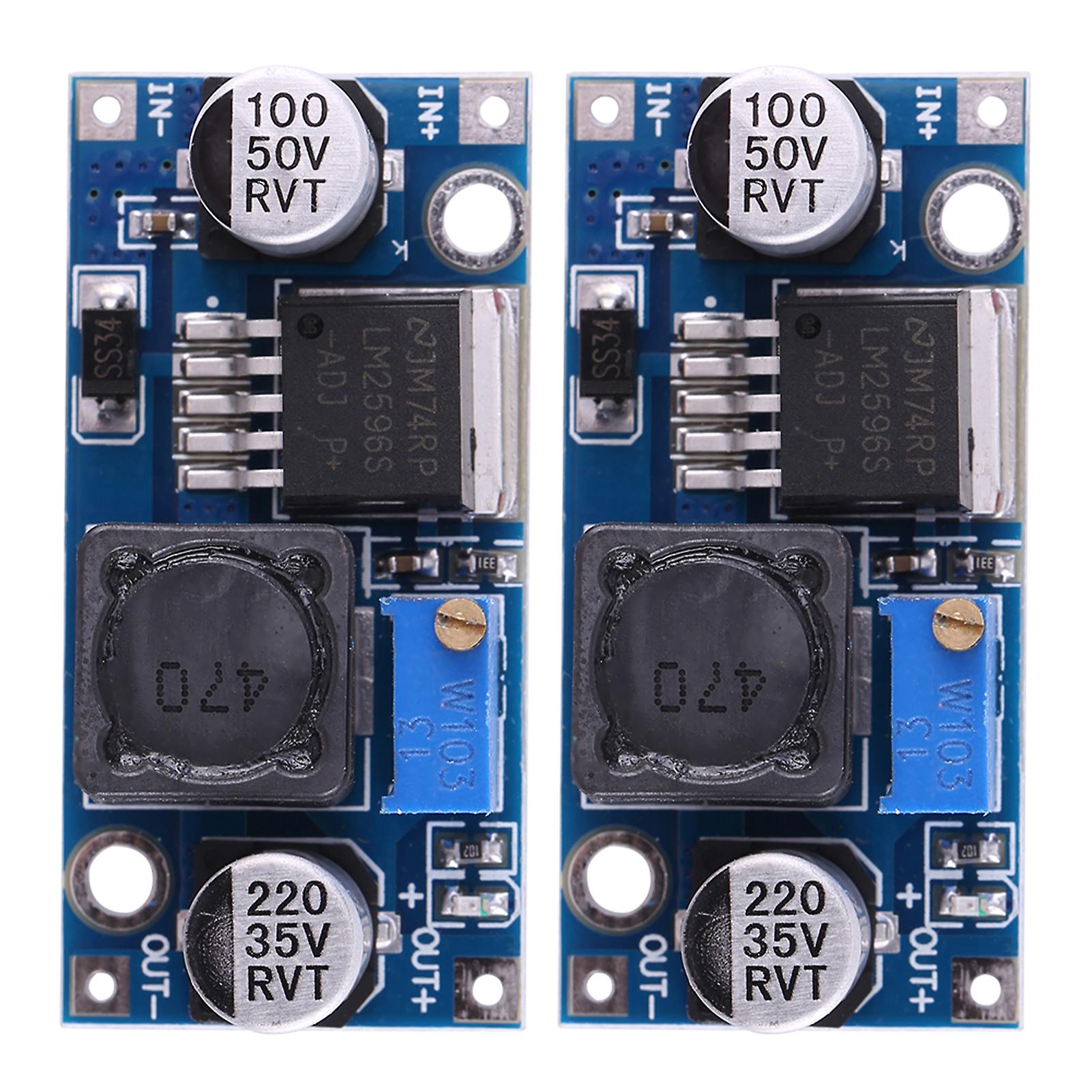 2pcs Dc-dc Ajustable Step Down Power Supply Modules Buck Converters 3.2v~35v To 1.25v~35v 3a