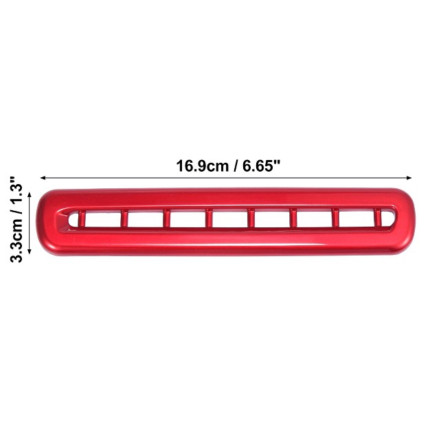 Unique Bargains Door Ac Outlet Vent Decor Cover Trim For Dodge Challenger 2015 2019 Red 2pcs