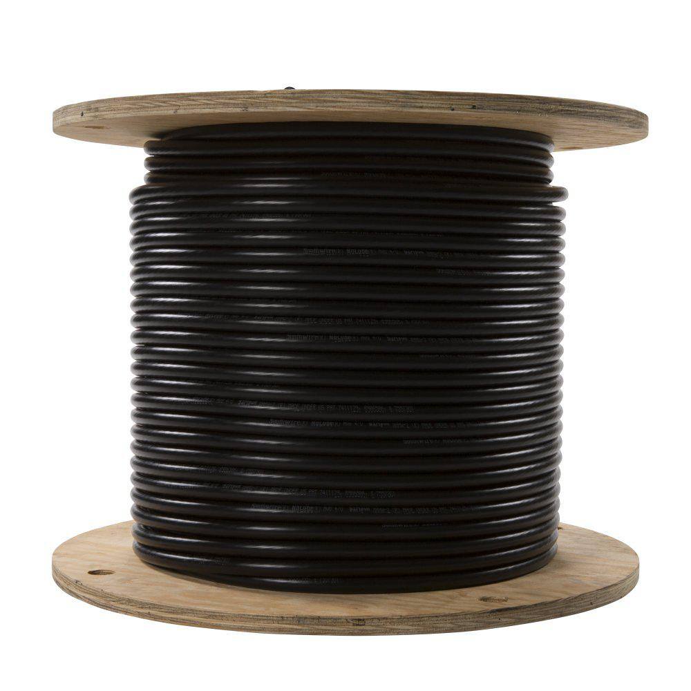 Southwire 500 ft. 40 Black Stranded 3E AL XHHW Wire 11277115