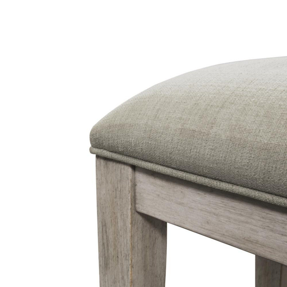 Uph Console Stool   Farmhouse   Vanity Stools And Benches   by Homesquare  Houzz