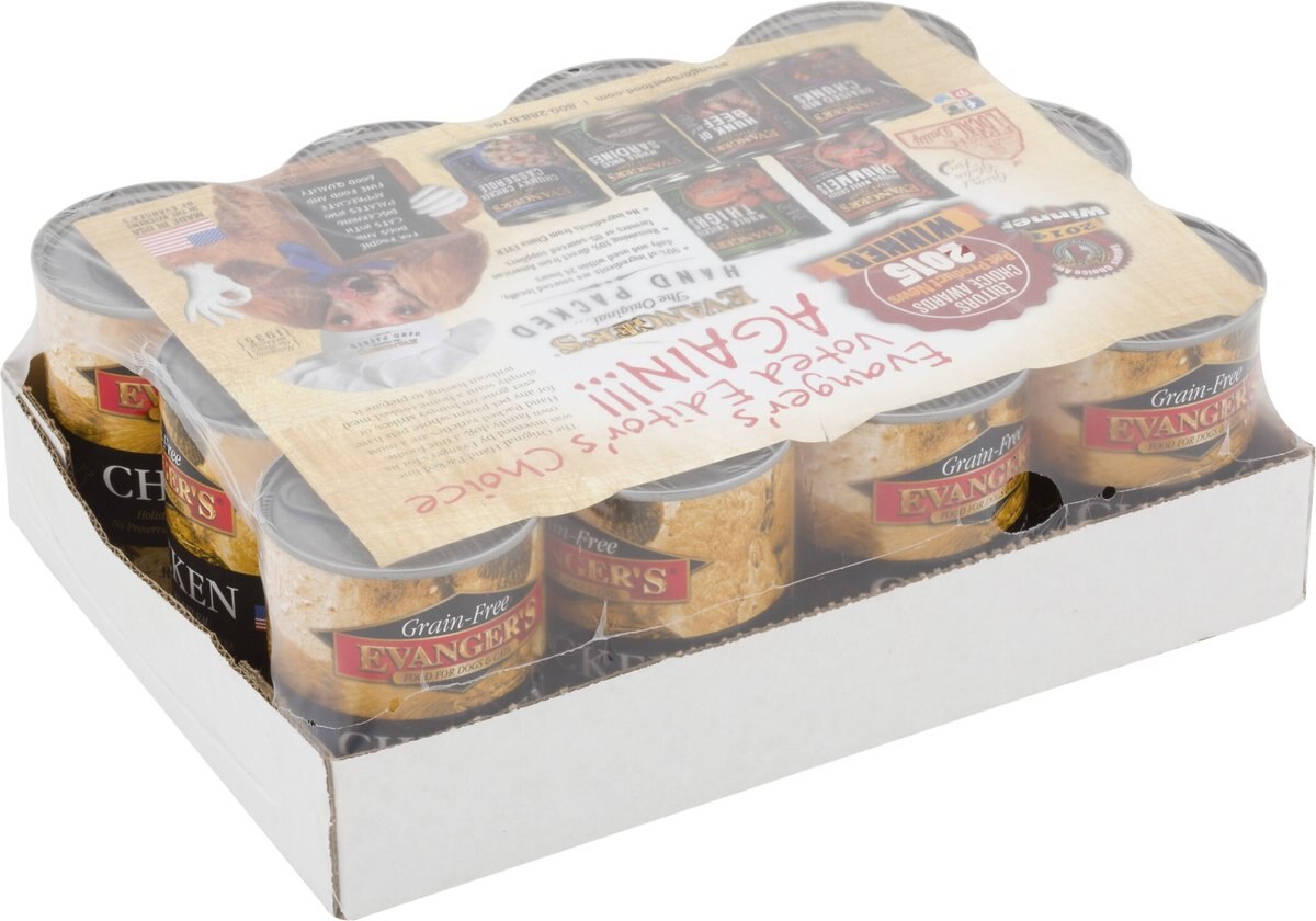 Evanger's Grain-Free Chicken Canned Dog and Cat Food