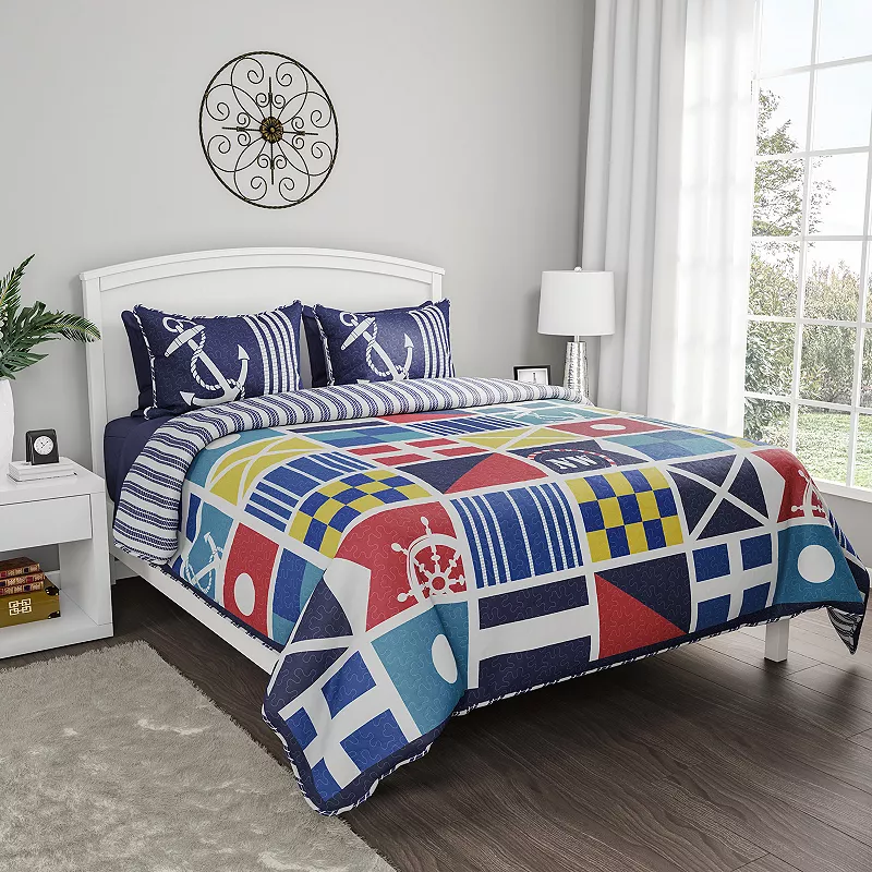 Portsmouth Home Nautical Bedspread Set