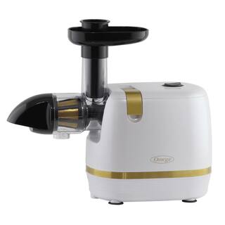 Omega Cold Press 365 Compact Masticating Horizontal Juicer in White H3000RWH13