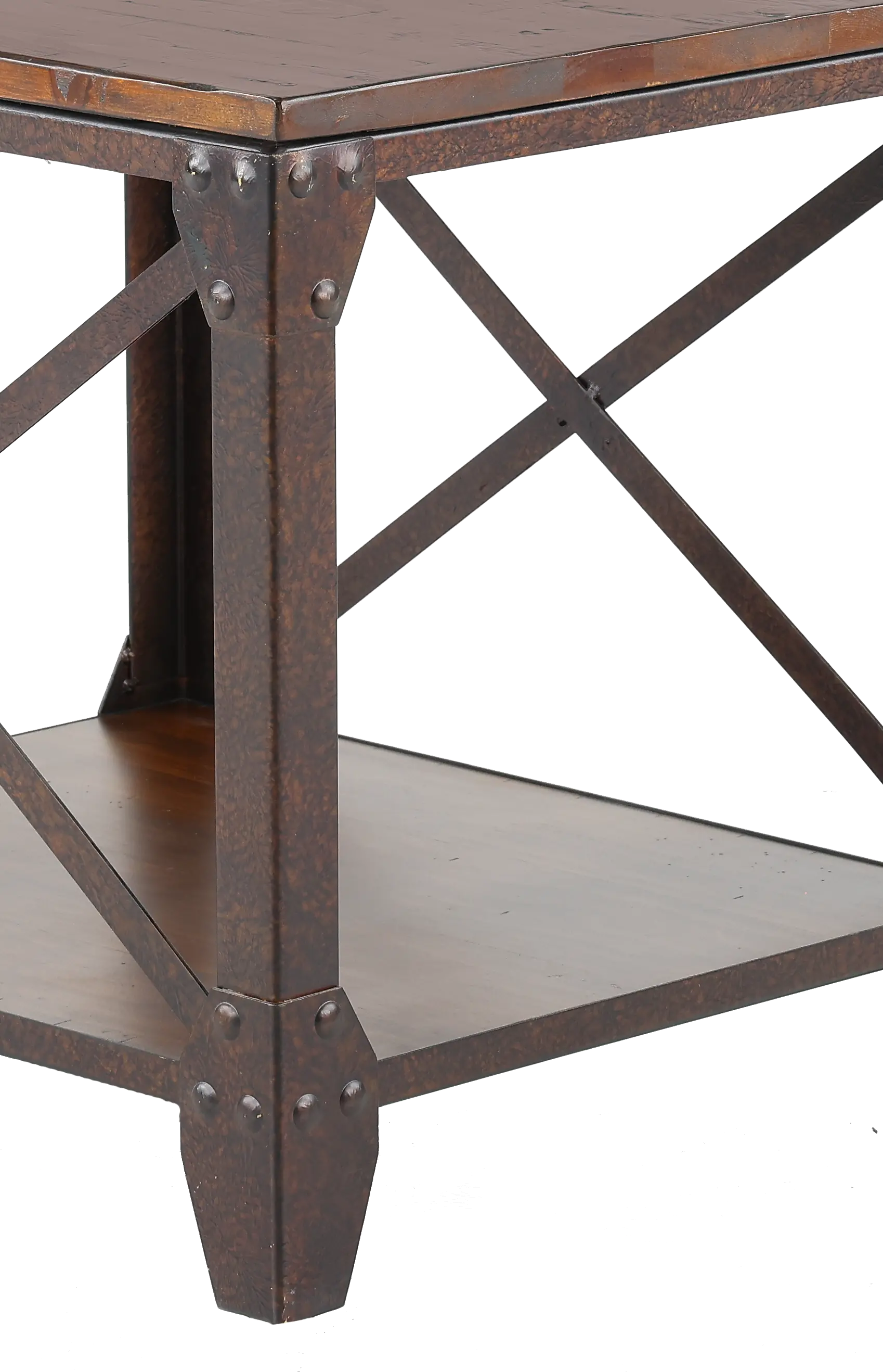 Pinebrook Rustic Pine End Table