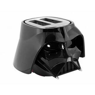 Uncanny Brands Black Star Wars Darth Vader Halo Two-Slice Toaster -- Lights-Up and Makes Lightsaber Sounds TSTE-SRW-VAD1