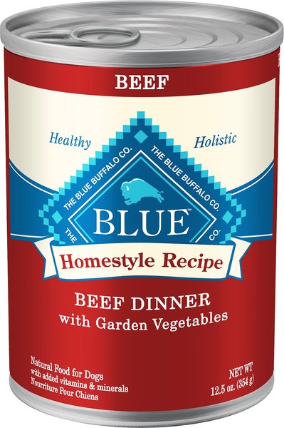 Blue Buffalo Homestyle Recipe Beef Dinner with Garden Vegetables and Sweet Potatoes Canned Dog Food