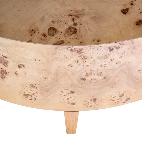 Billie Round Burl Coffee Table