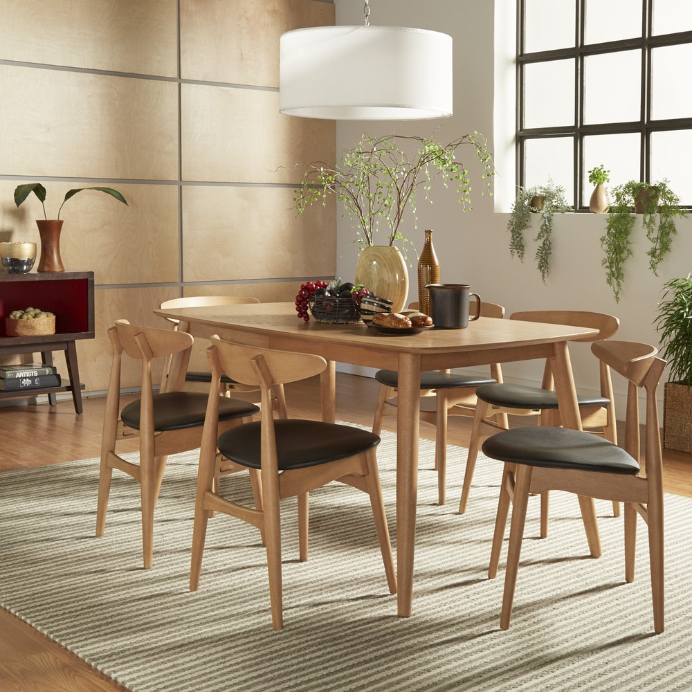 Norwegian Danish Oak Tapered Dining Set by iNSPIRE Q Modern