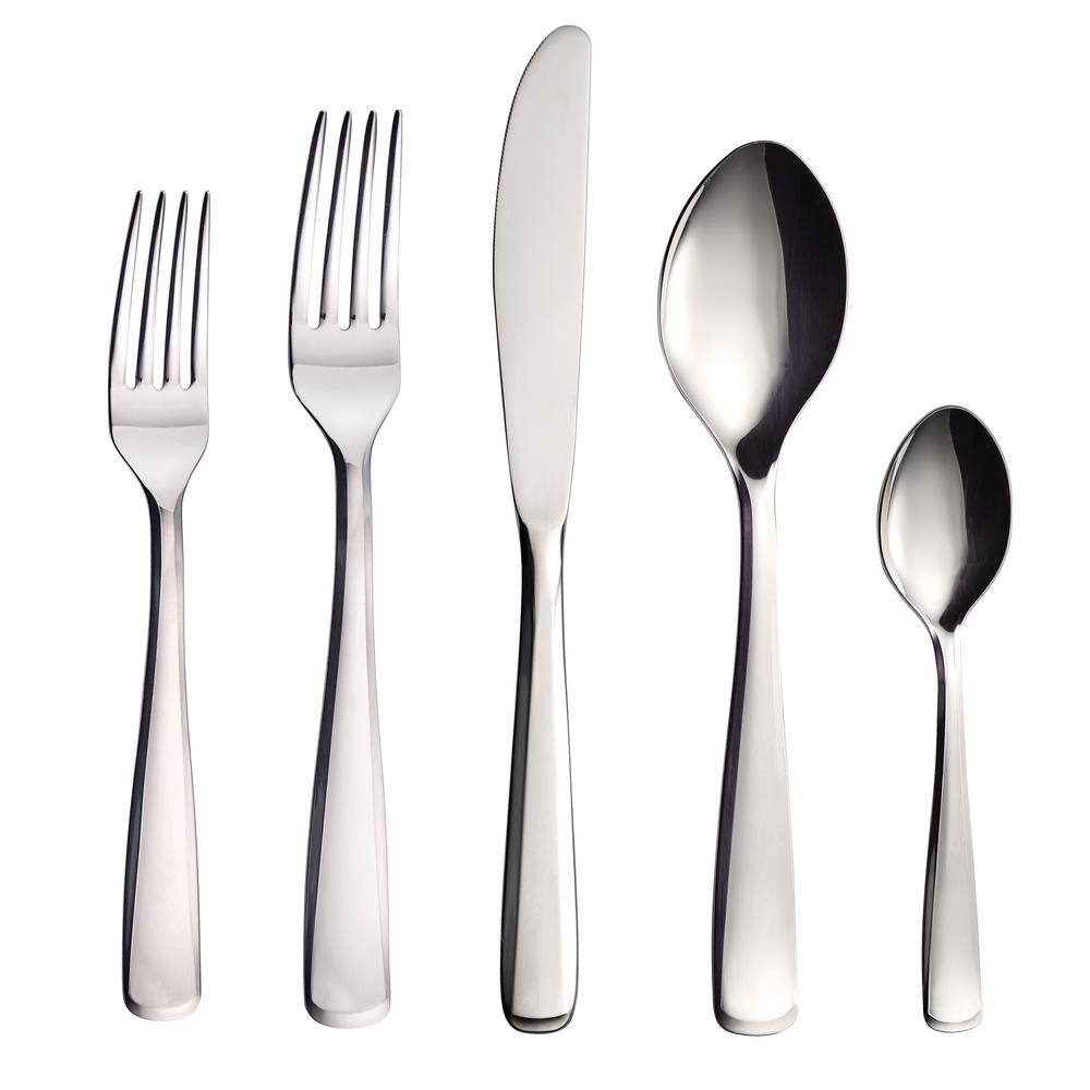 Tramontina Pacific 20-Piece 1810 Stainless Steel Flatware Set 80328001DS