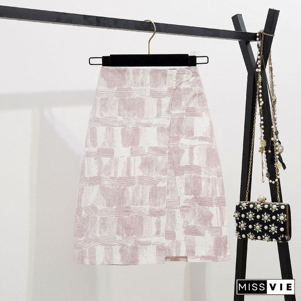 Basic Tee+ Tie Dyed Skirt P10135