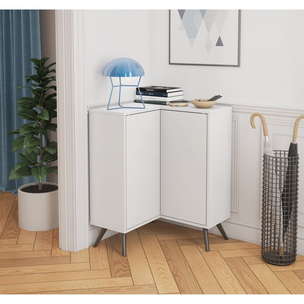 Bestar Small Space Krom Corner Storage Unit