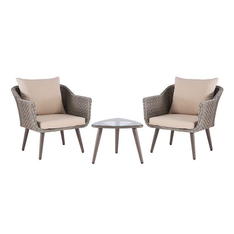 Linon Montclair 3-Piece Outdoor Converstaion Set