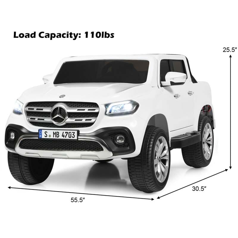 Licensed Mercedes Benz X Class Kids Ride-on Car 12V Battery Powered Vehicle Riding Toy Car with Trunk