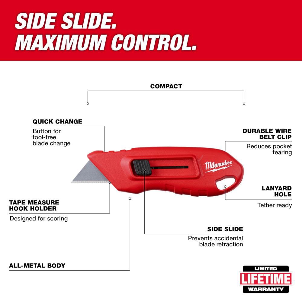 Milwaukee Compact Side Slide Utility Knife 48-22-1516 from Milwaukee