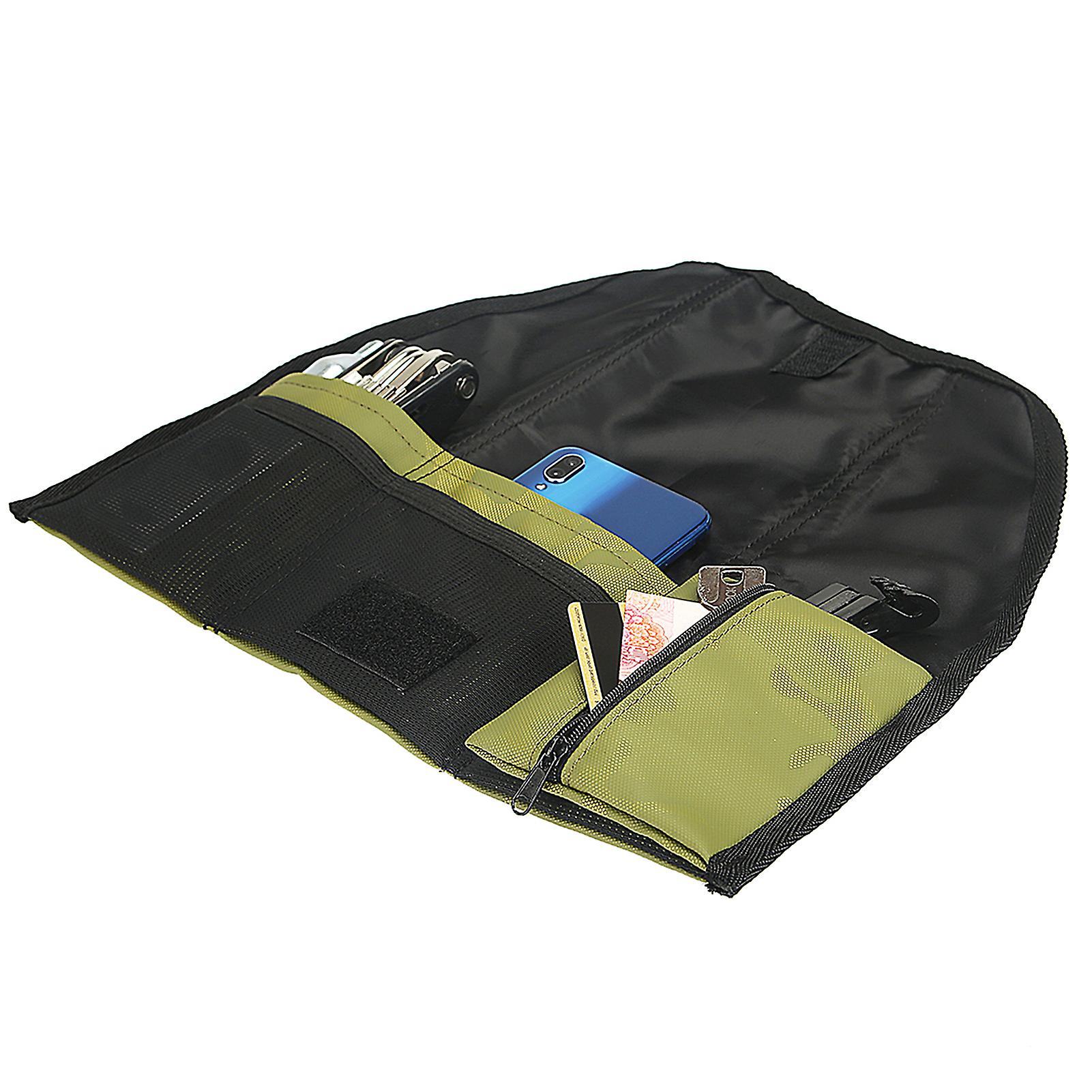 Bicycle Tool Storage Bag Foldable Bike Saddle Bag Cycling Seat Bag Pack Bicycle Frame Bag Pannier No.204144