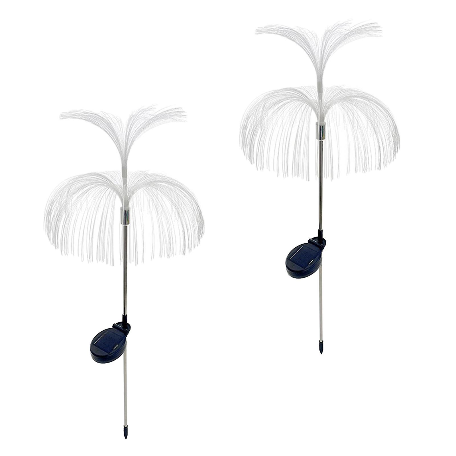 2 Pieces Jellyfish Outdoor Solar Light Outdoor Lighting Waterproof Ornaments Style B