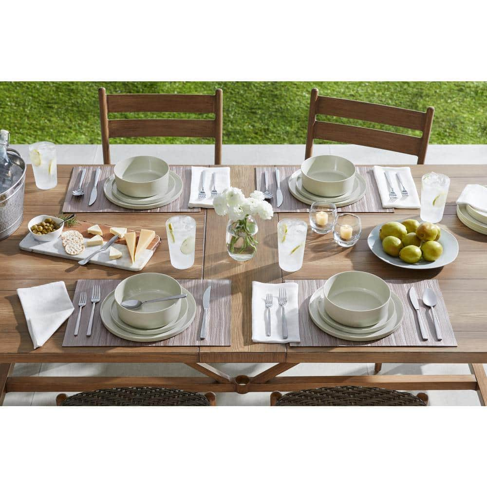 Home Decorators Collection Trenblay Coupe Melamine Dinner Plates in Natural Beige (Set of 6) TPL1105MPDFD