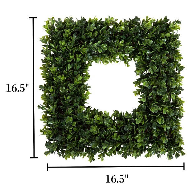 Boxwood Artificial Wreath For The Front Door Green