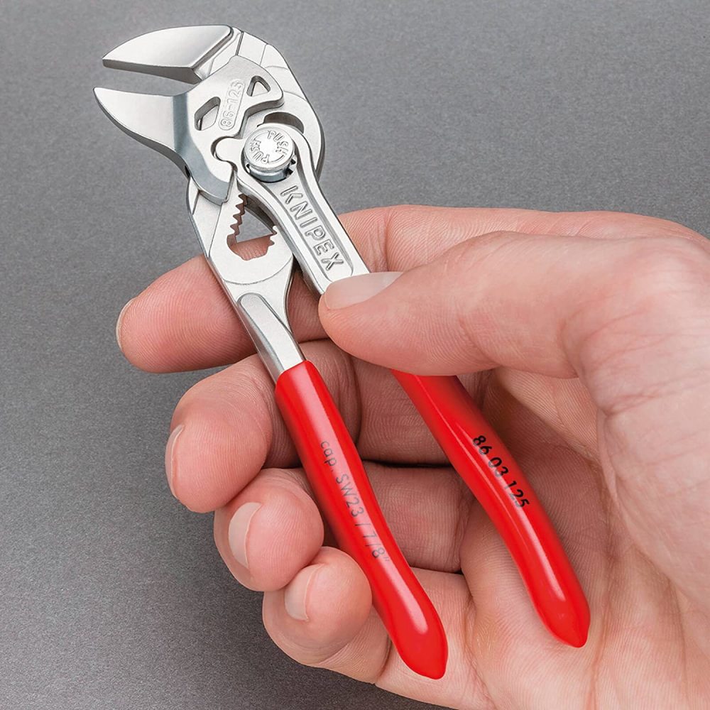 Knipex Pliers Wrench Chrome Plated Head 125mm ;