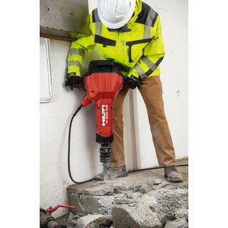 Hilti 15 Amp 120V Hex 28 Corded 32.3 in x 23.1 in. x 8.6 in. TE-3000 AVR Electric Jack Hammer with Trolley Cord and Chisels 3740144