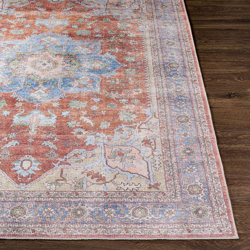 North Pekin Traditional Washable Area Rug