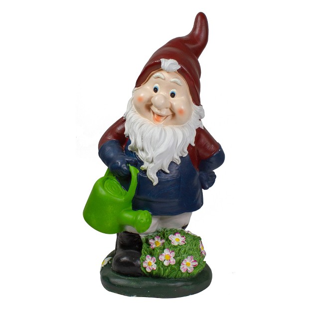 Gardener Gnome With Watering Can Outdoor Garden Statue