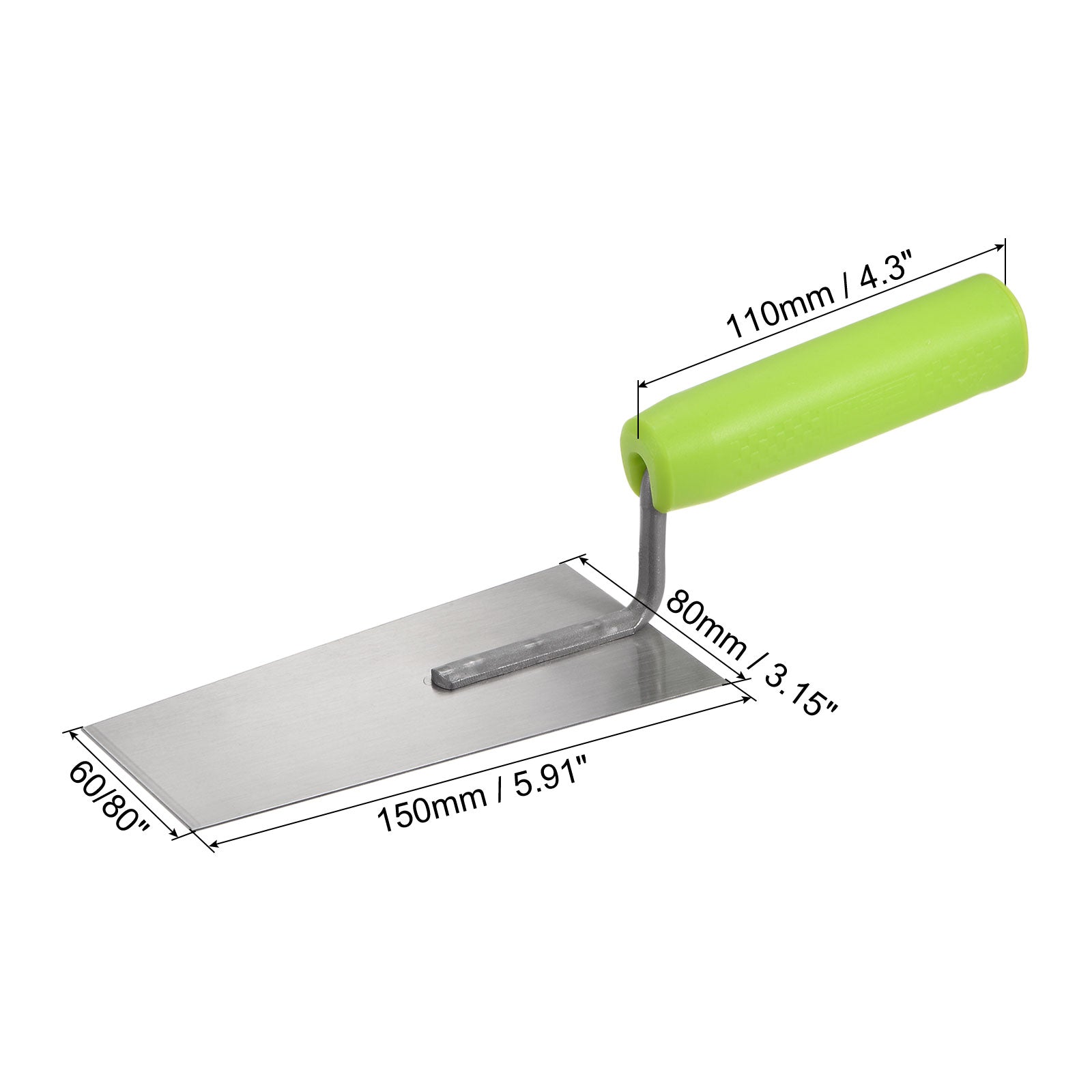 Uxcell Flat Masonry Hand Trowel 5.9