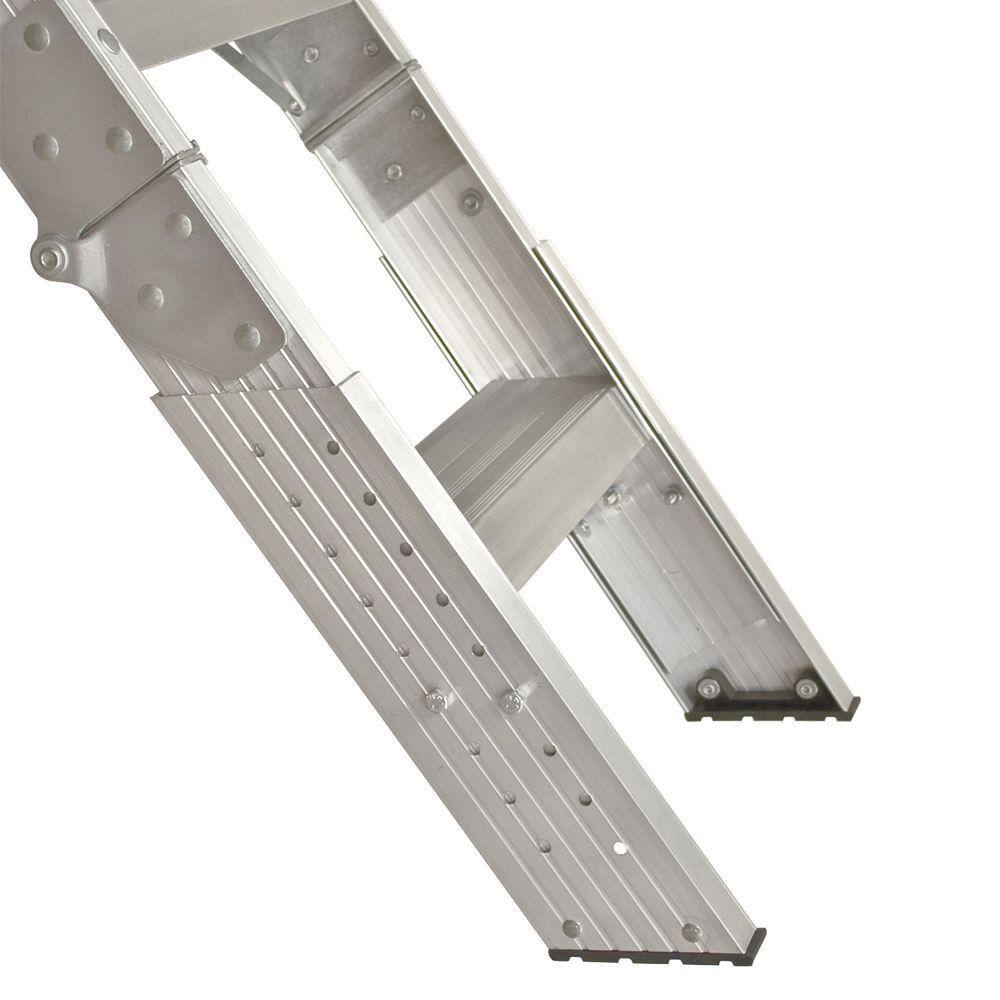 Louisville Ladder Everest 10 ft. - 12 ft. 25.5 x 63 in. Aluminum Attic Ladder with 350 lb. Load Capacity AL258P