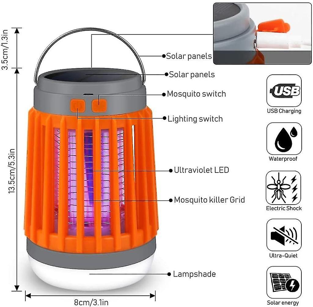 1 Pieces Led Camping Lamp Rechargeable， Tent Light Work Lamp With Suspension And Usb Cable Battery Powered Rechargeable Portable 2000 Lumens Tent Ligh