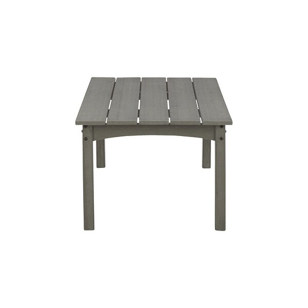 Signature Design by Ashley Visola Gray Rectangular Outdoor Poly All Weather Cocktail Table