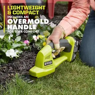 ONE+ 18V Cordless Battery Grass Shear and Shrubber Trimmer with 1.3 Ah Battery and Charger