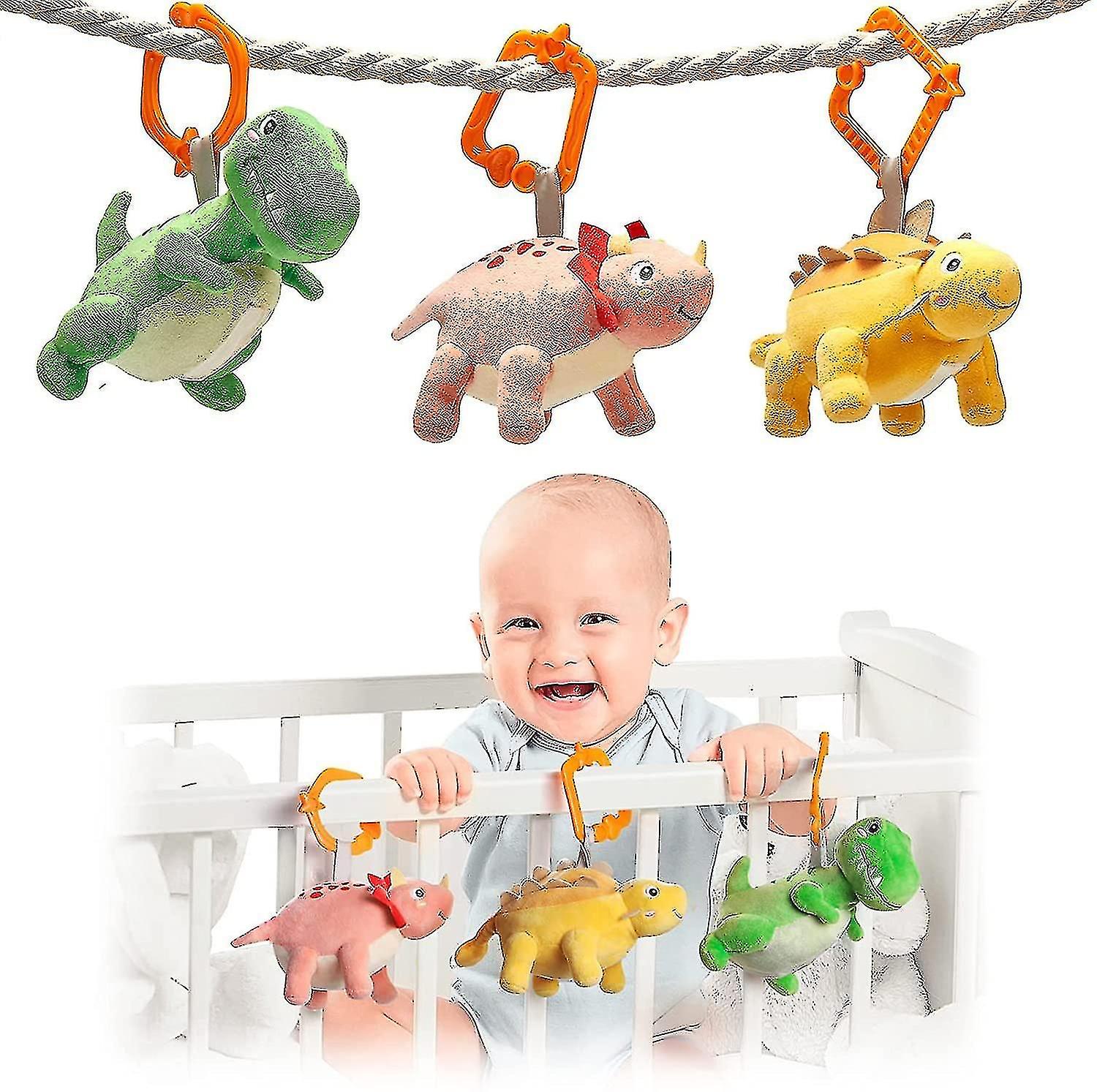 Baby Hanging Rattles Toys， Crib Toys Kids Baby Pram Toys Baby Crib Cot Plush