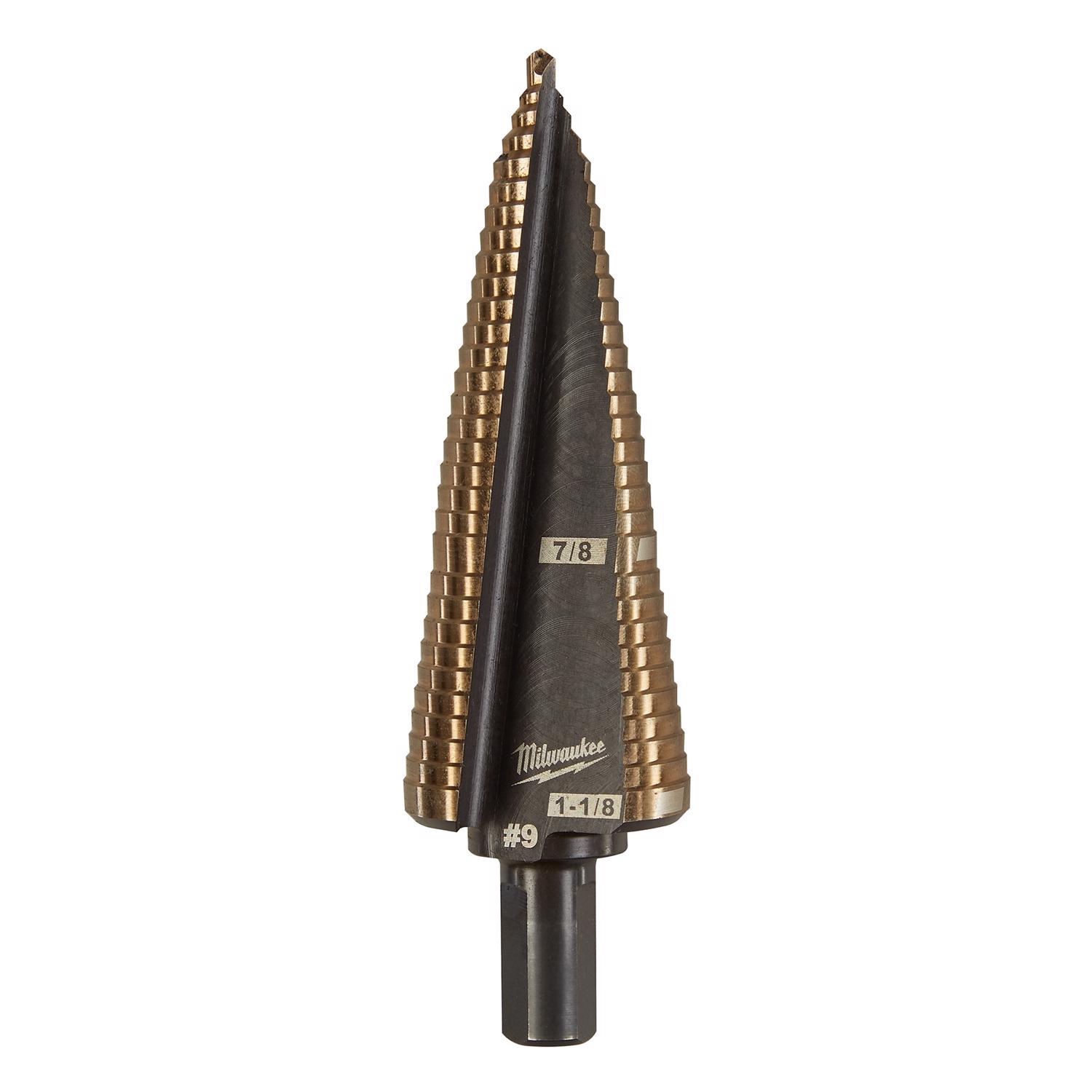 MW #9 X 2.93 in. L Cobalt Step Drill Bit 1 pc