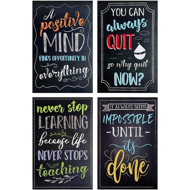 Paper Junkie 20 Pack Motivational Posters With Positive Quotes For Middle And High School Classrooms Bulletin Boards And Gifts 13 X 19 In