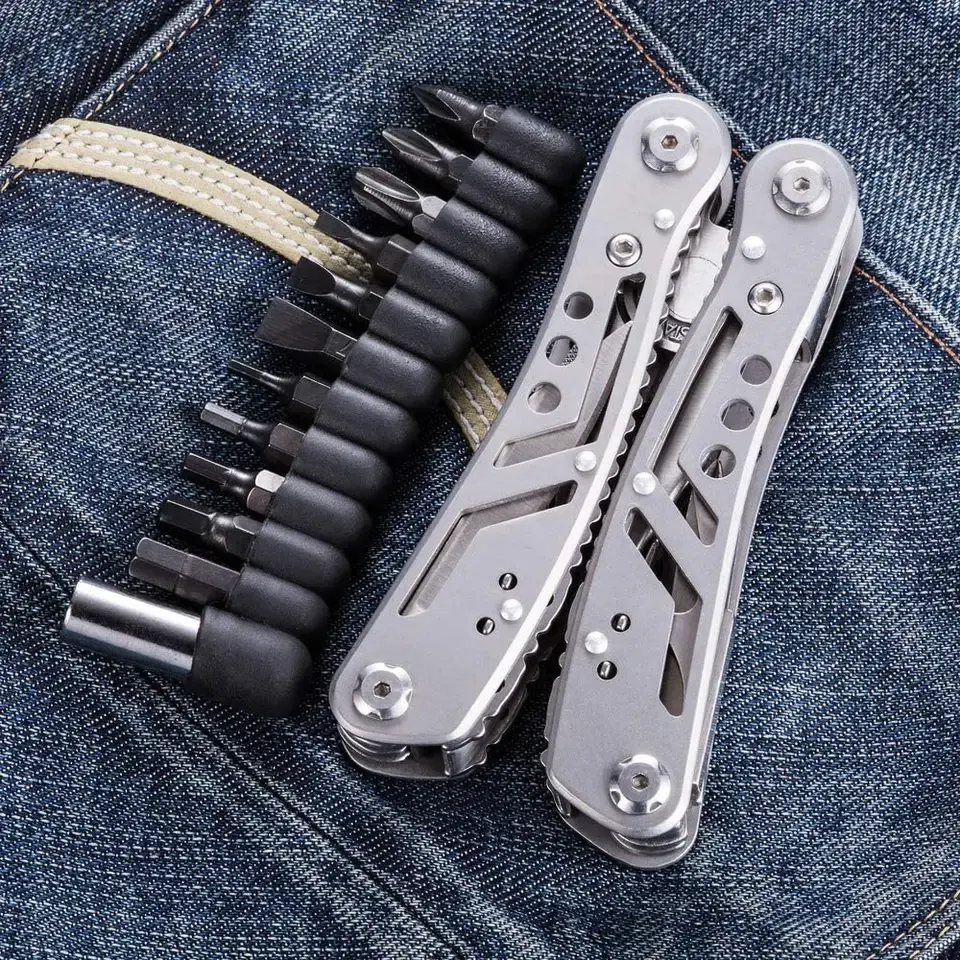 Tactical  Multitool Pliers Outdoor Camping Survival  Folding Pliers Stainless Steel Mini Combination Knife Pliers