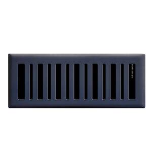 Hampton Bay 4 in. x 12 in. Contemporary Floor Register  Matte Black E1404MB04X12