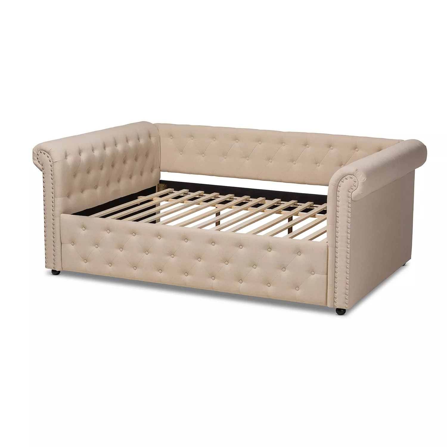 Baxton Studio Mabelle Light Grey Full Daybed