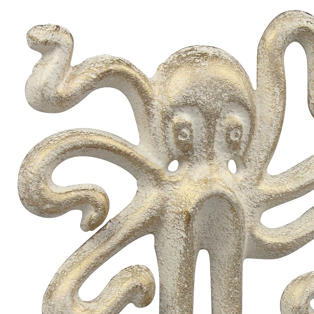 Octopus Double Cast Iron Hook Wall Decor Stonebriar Collection