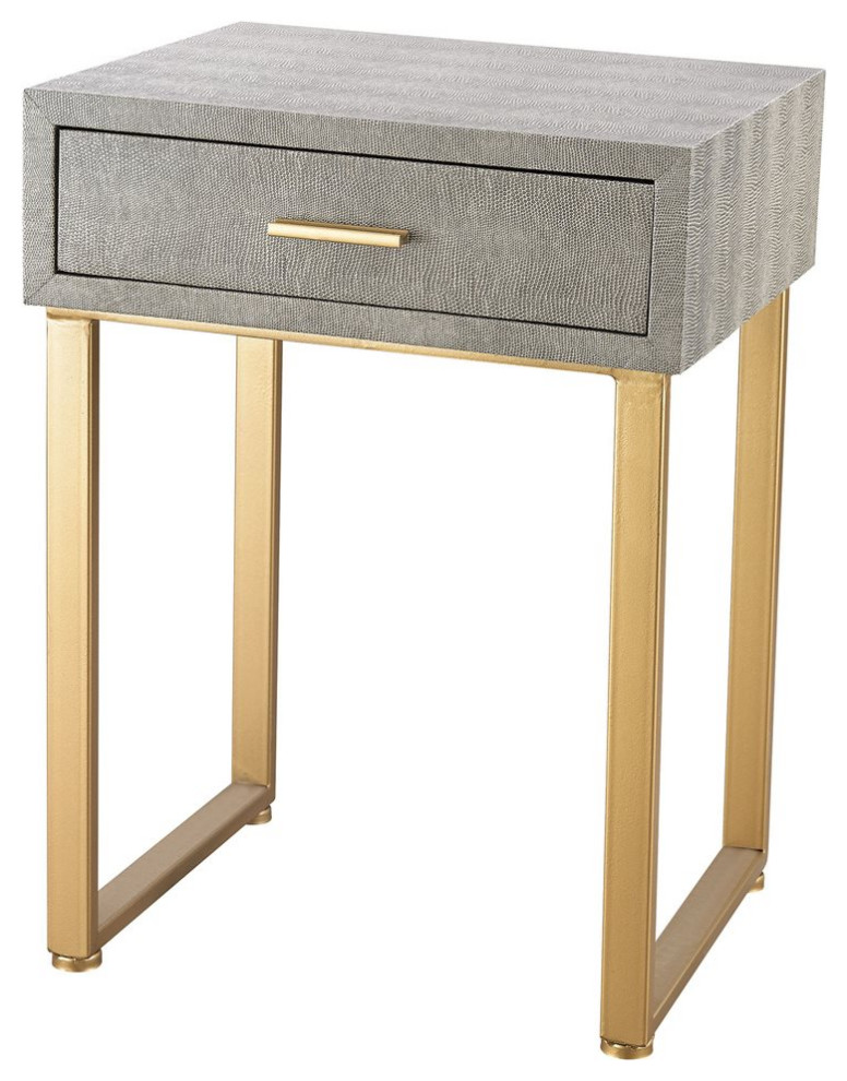 Azanna 1 Drawer Accent Side Table   Contemporary   Side Tables And End Tables   by Virgil Stanis Design  Houzz