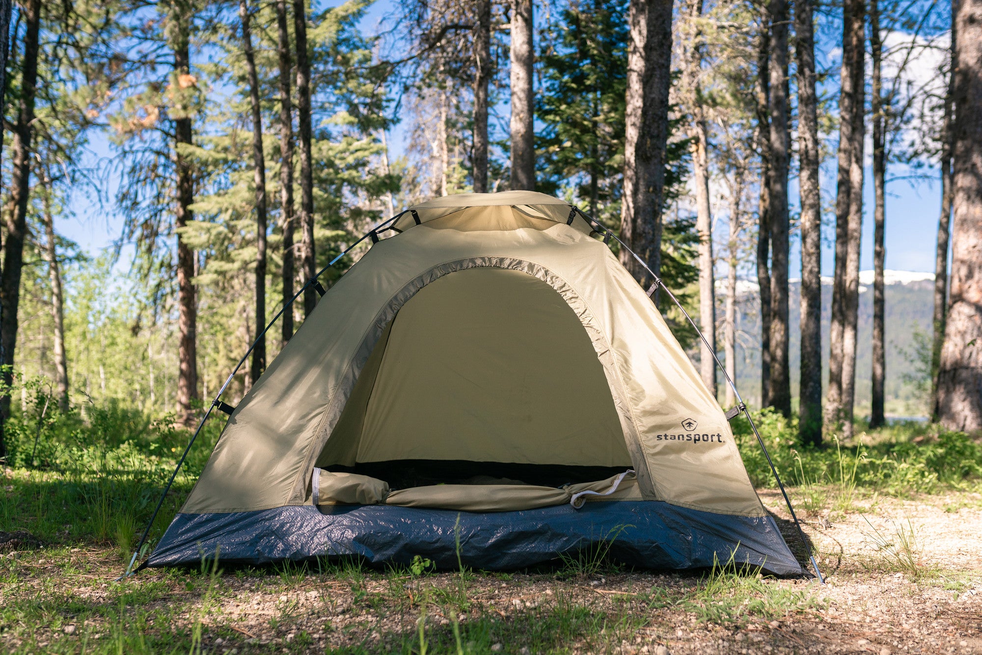 Stansport Hunter Buddy 2-Person Tent - Forest/Tan