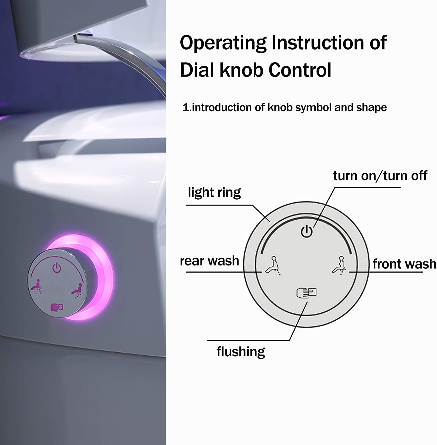 COSVALVE Intelligent Smart Toilet Auto Flush Heated Seat with Integrated Multi Function Remote Control