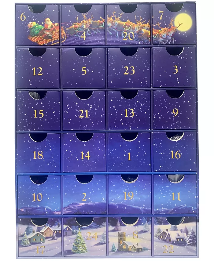 University Games Eurographics Incorporated Merry Christmas Advent Calendar 24 Jigsaw Puzzles  24 x 50 Pieces