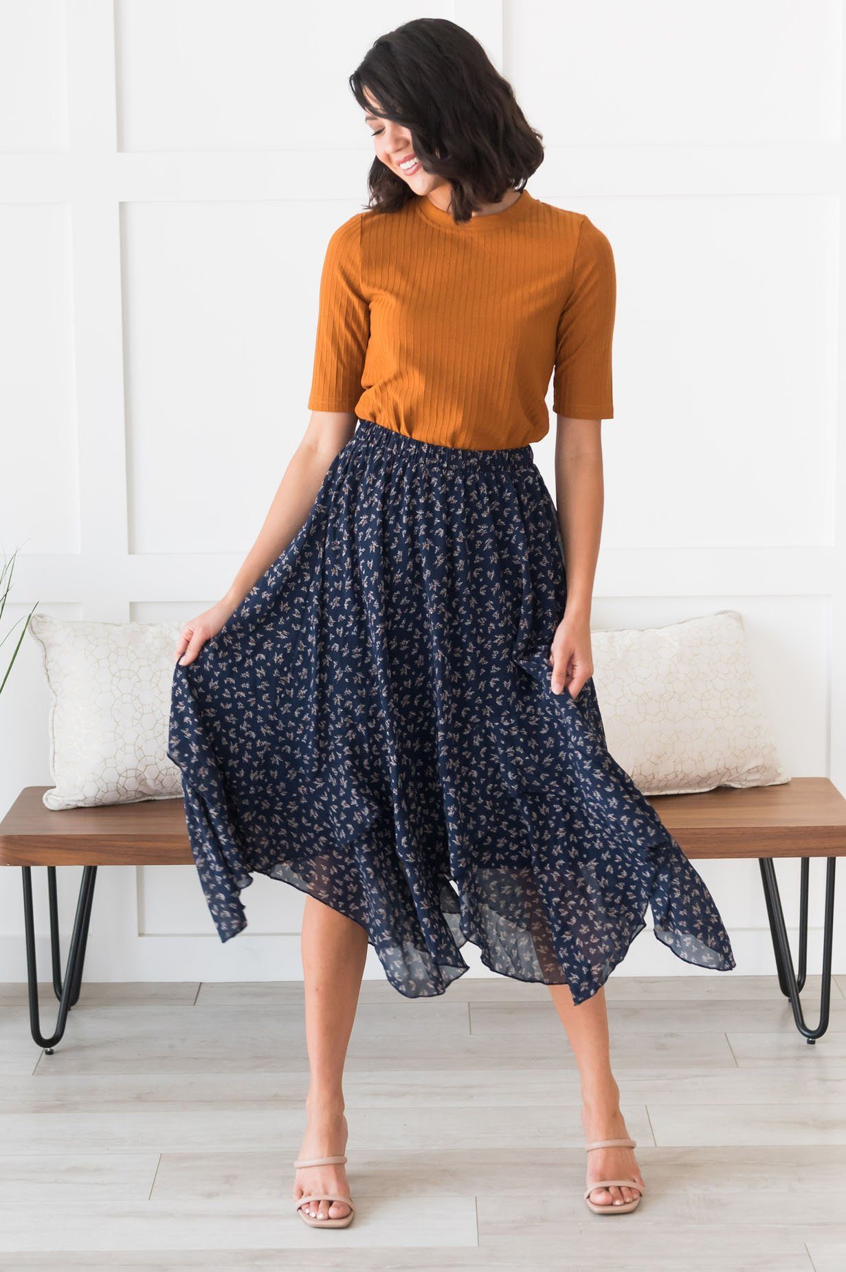 Downtown Date Modest Skirt