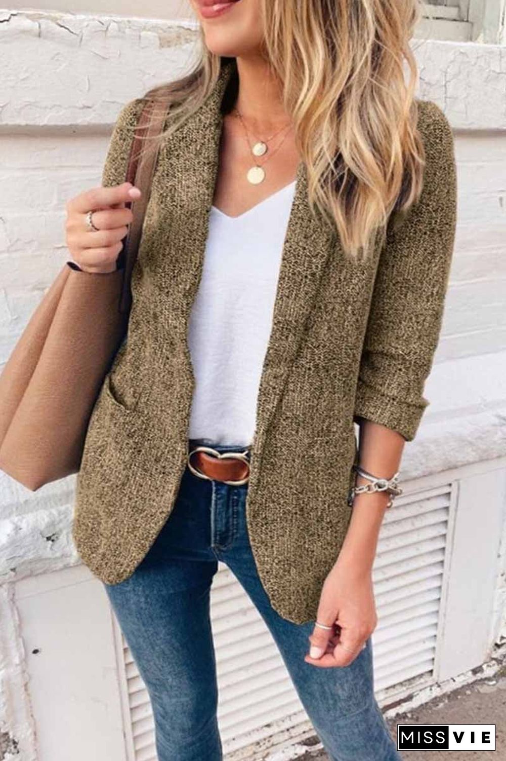 Solid Color Blazer