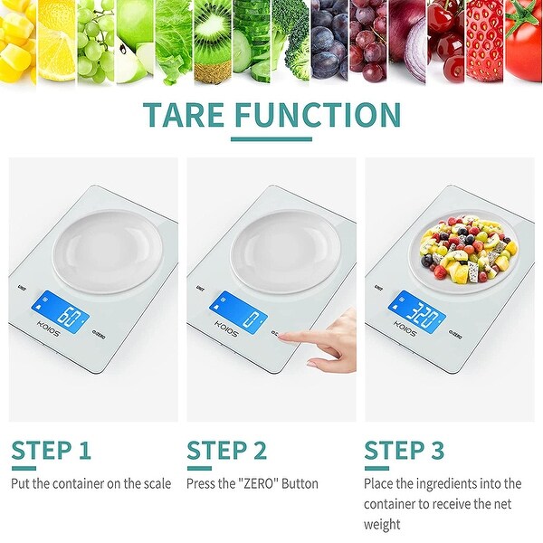 11lbs/5kg Small Accurate Food Scale with Waterproof USB Plug