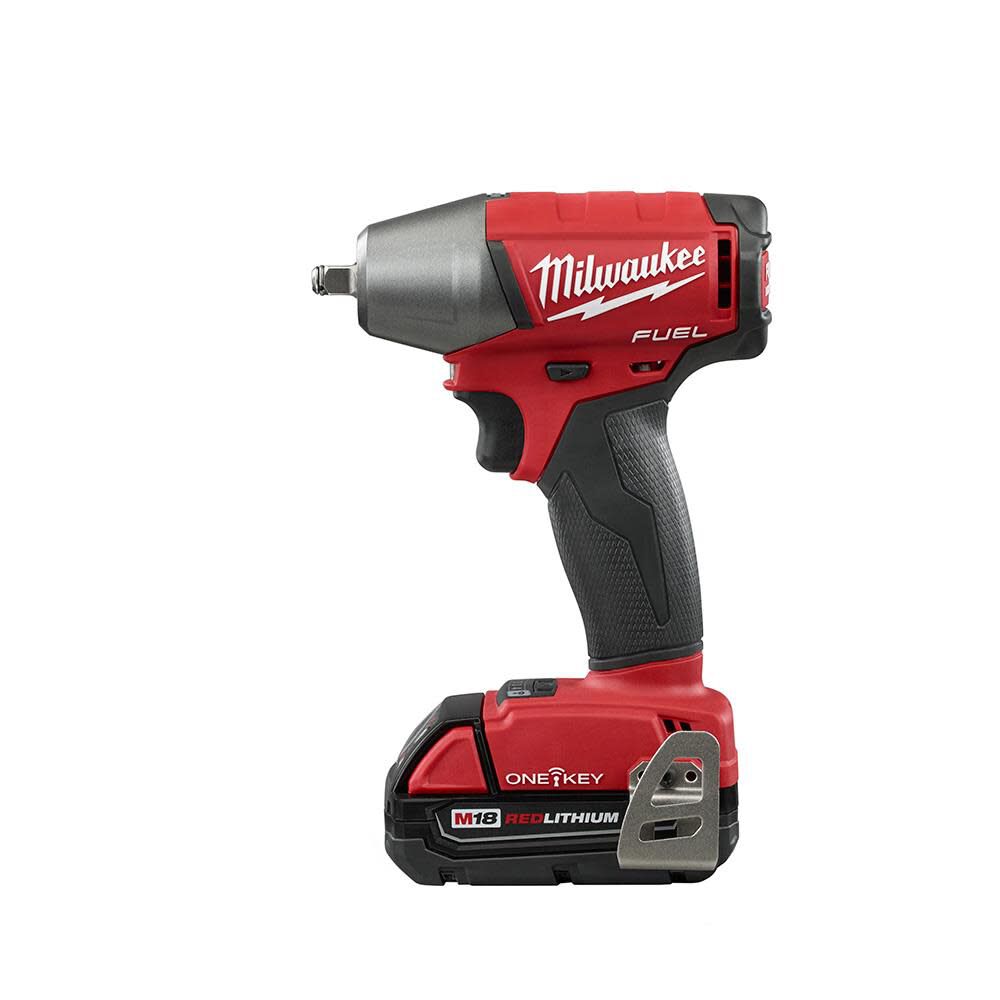 Milwaukee M18 FUEL 3/8" Compact Impact Wrench Friction Ring ONE-KEY Kit 2758-22CT from Milwaukee