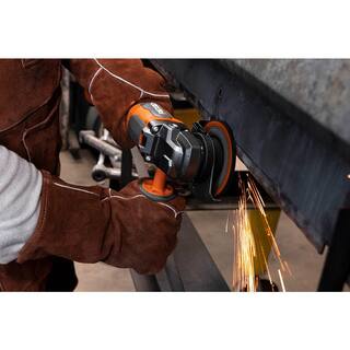 RIDGID 18V Brushless Cordless 4-12 in. Paddle Switch Angle Grinder (Tool Only) R86047B