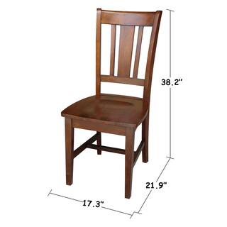 International Concepts Espresso Wood Dining Chair C581-10